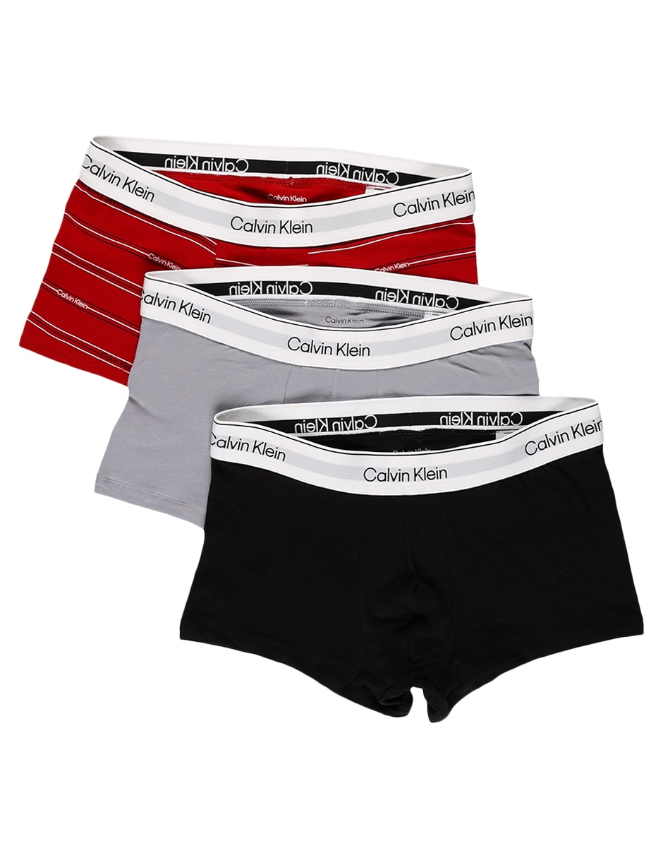 Set bóxer trunk Calvin Klein de algodón para hombre 3 piezas