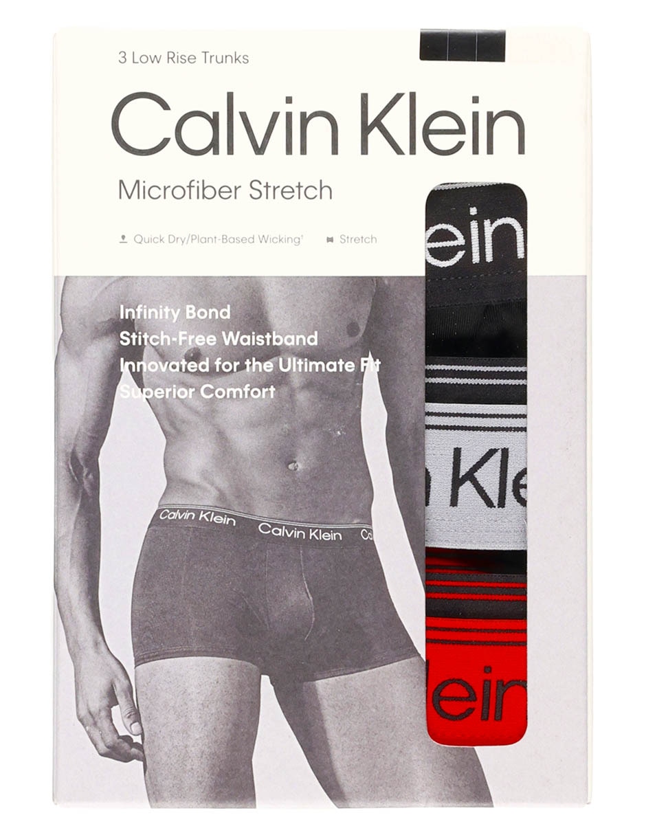 Set bóxer trunk Calvin Klein para hombre 3 piezas