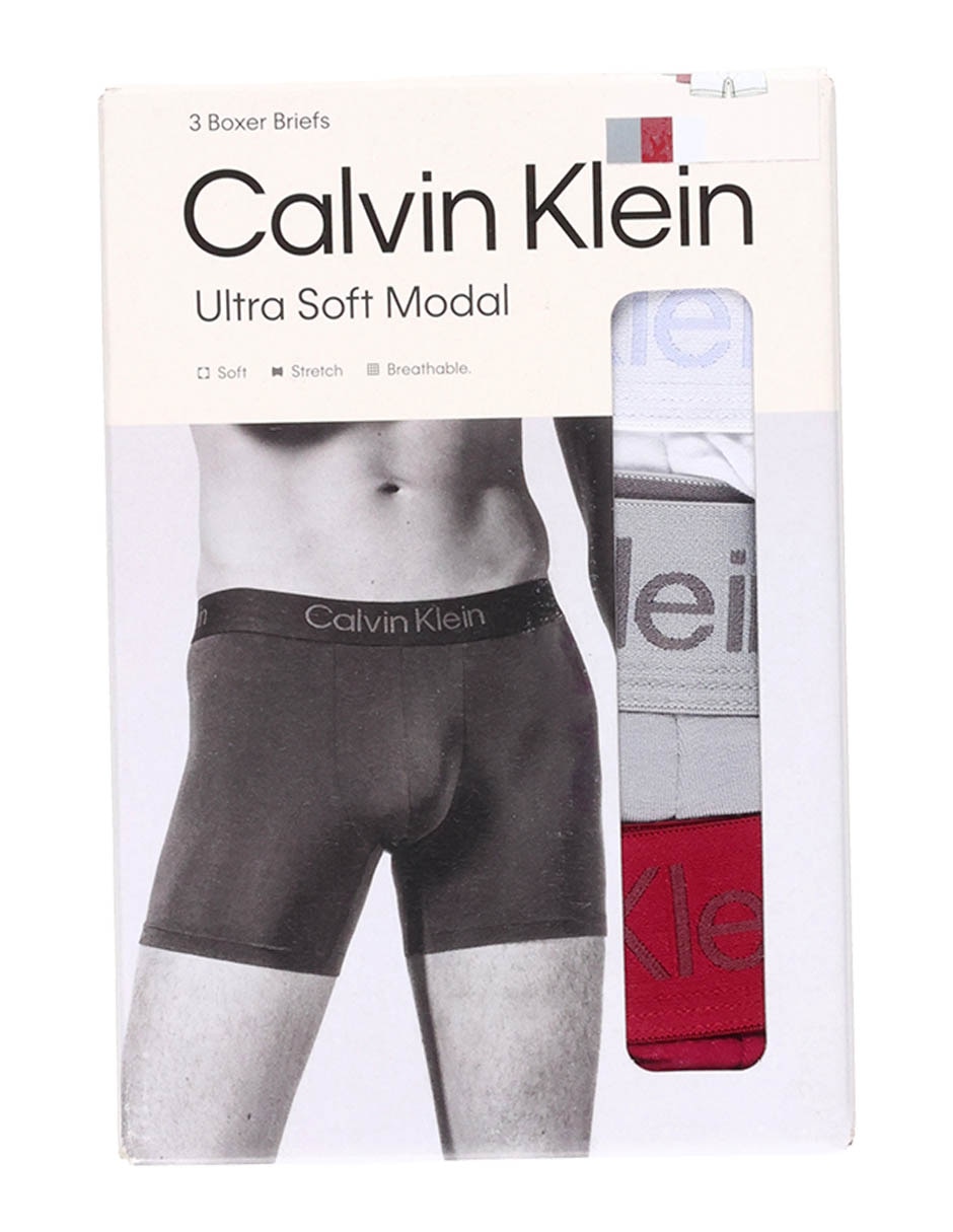 Set bóxer brief Calvin Klein para hombre 3 piezas 6