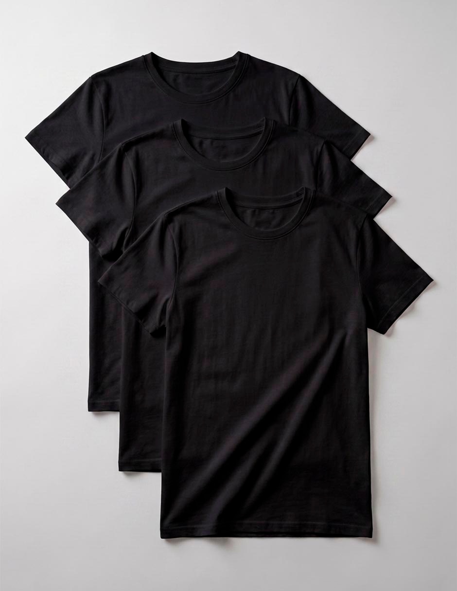 Set camiseta cuello redondo para hombre 2