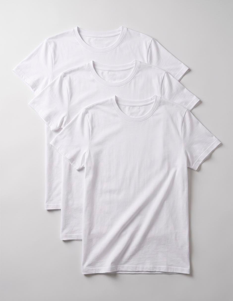 Set camiseta cuello redondo para hombre