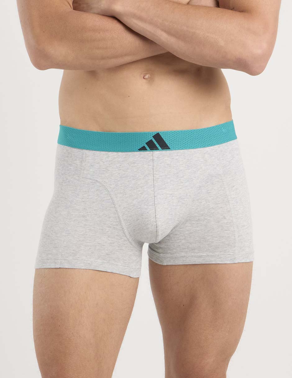 Set Bóxer trunk adidas de algodón para hombre 3 piezas