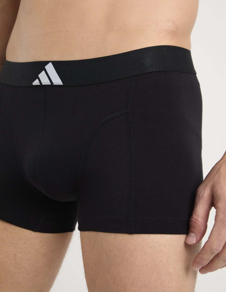Set Bóxer trunk adidas de algodón para hombre 3 piezas