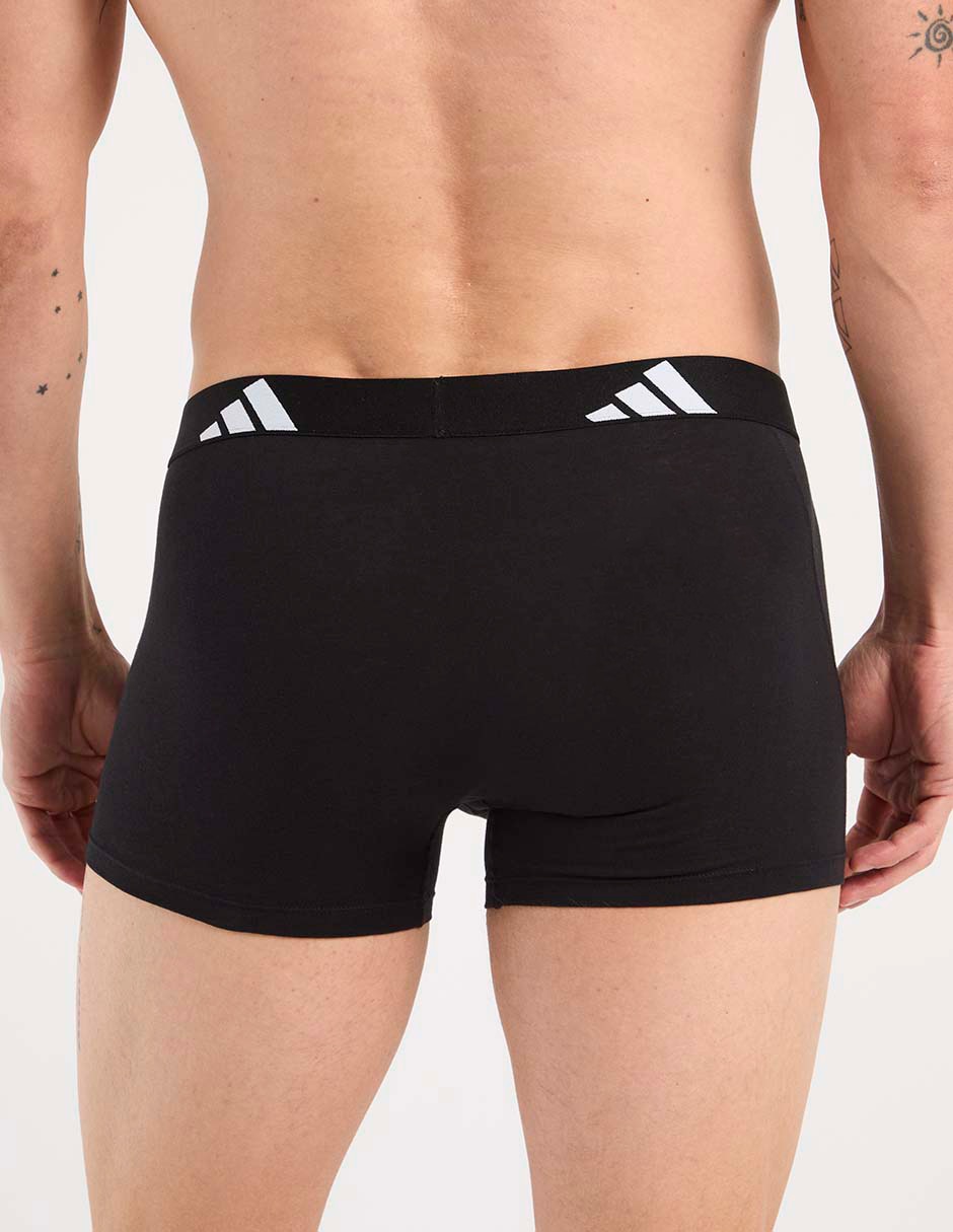 Bóxer trunk Adidas de algodón para hombre 3 piezas