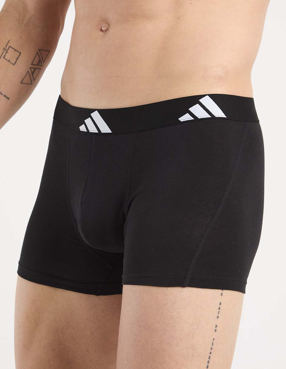 Bóxer trunk Adidas de algodón para hombre 3 piezas