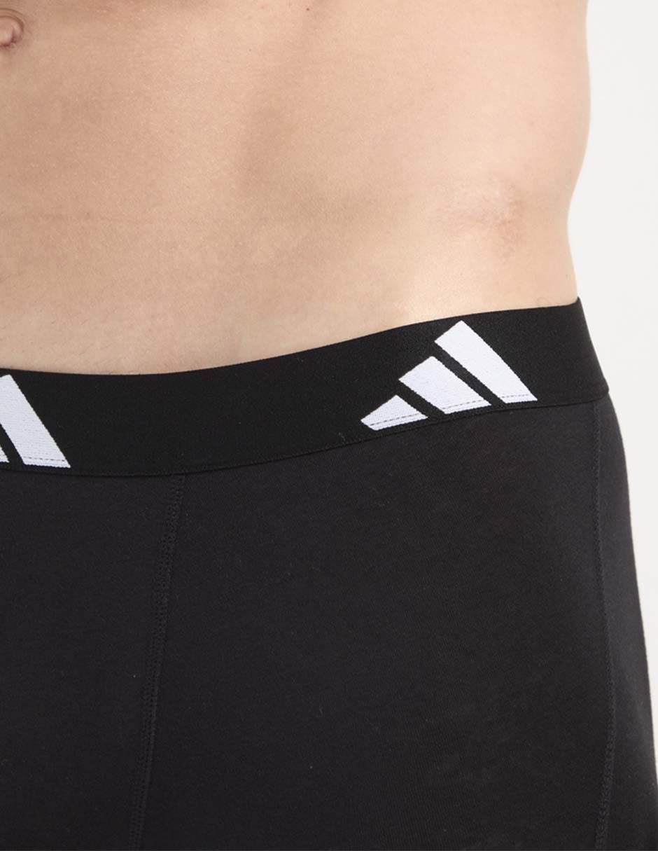 Bóxer trunk Adidas de algodón para hombre 3 piezas