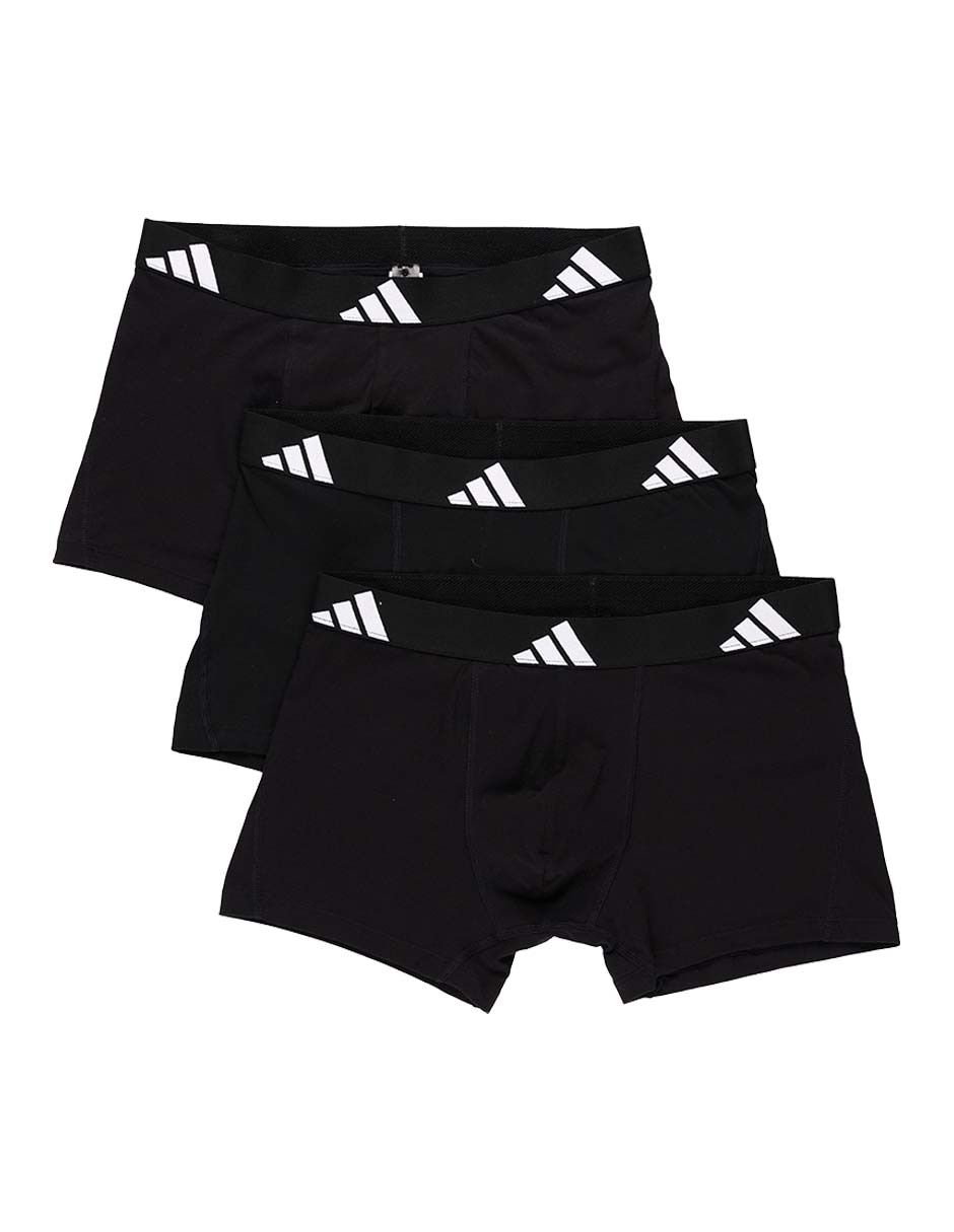 Bóxer trunk Adidas de algodón para hombre 3 piezas
