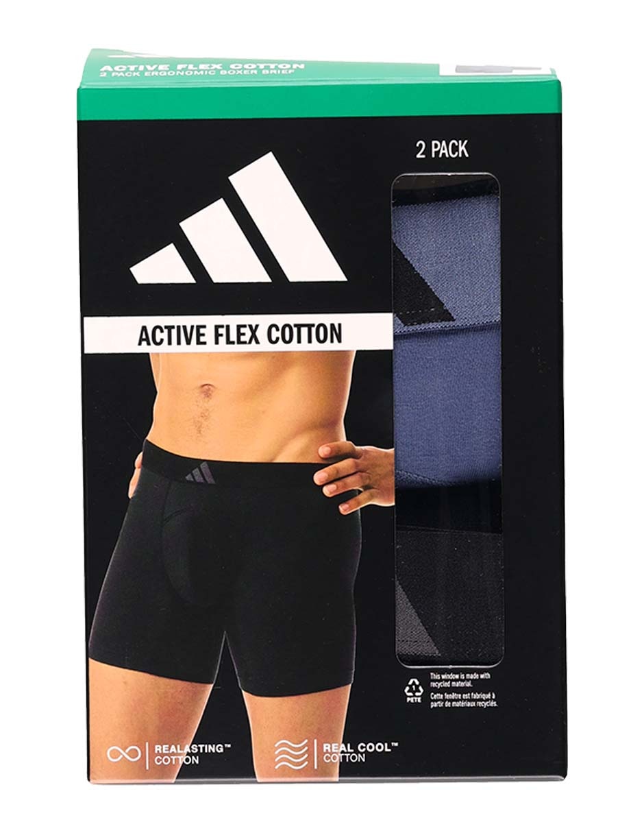 Bóxer brief Adidas de algodón para hombre 2 piezas