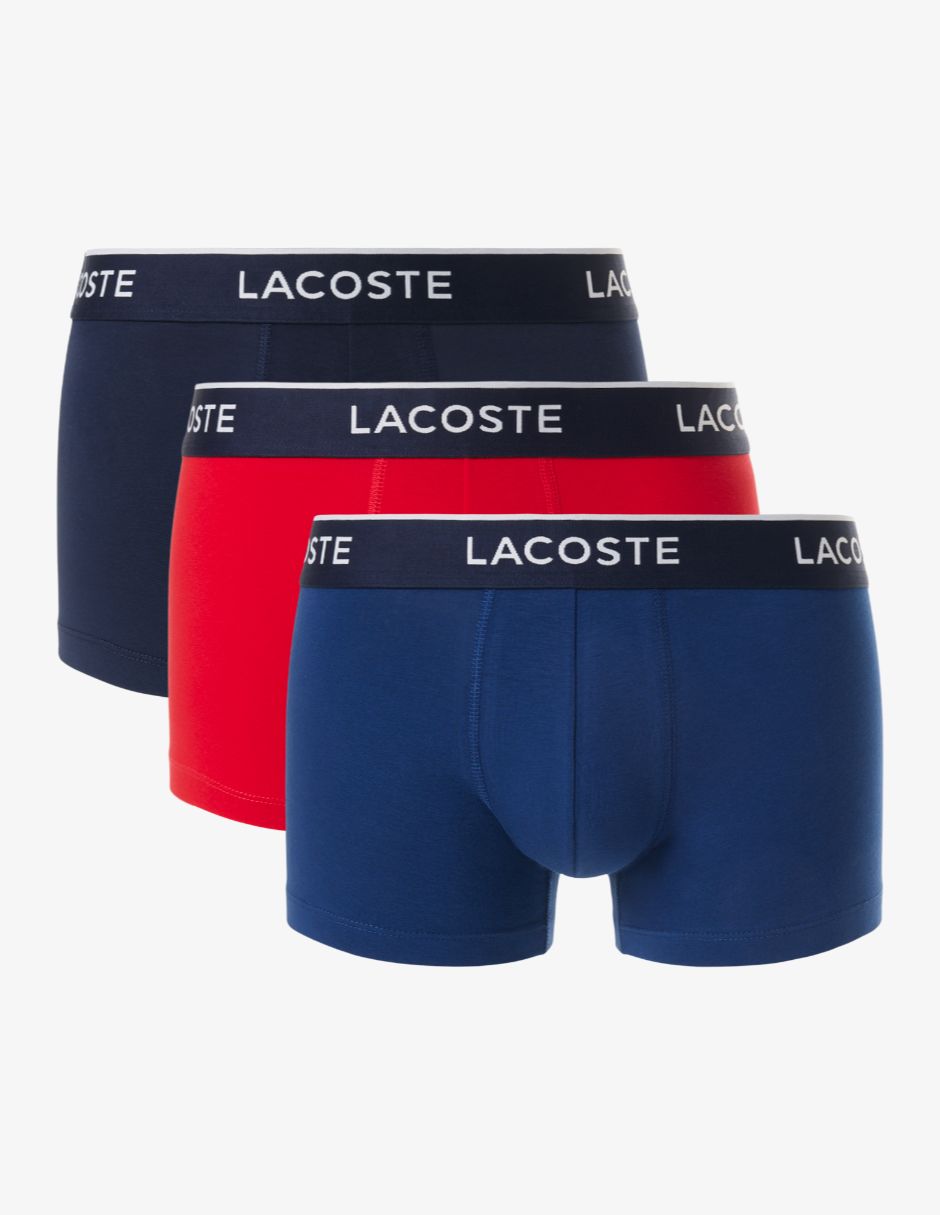 Set Bóxer Trunk Lacoste de algodón para hombre 3 piezas