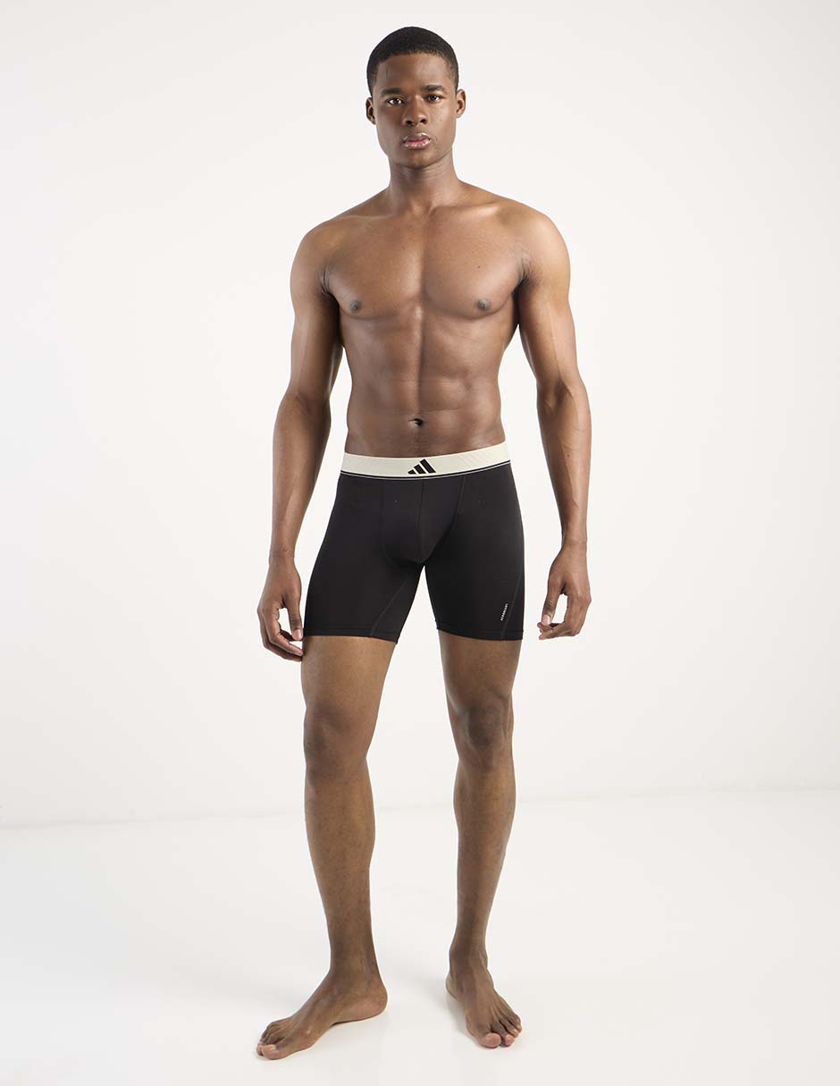 Set bóxer brief Adidas de algodón para hombre 3 piezas