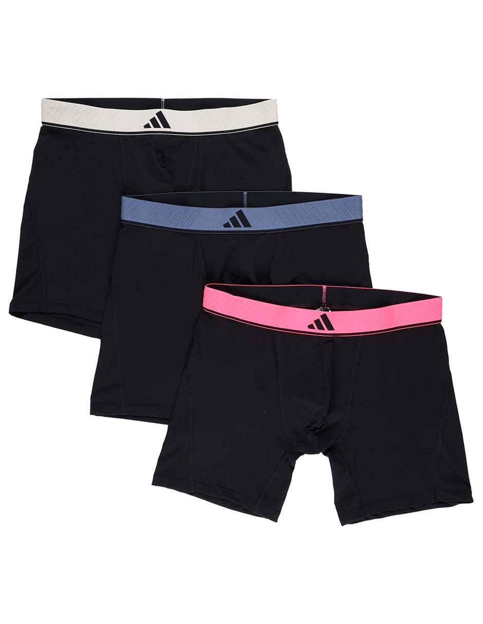 Set bóxer brief Adidas de algodón para hombre 3 piezas