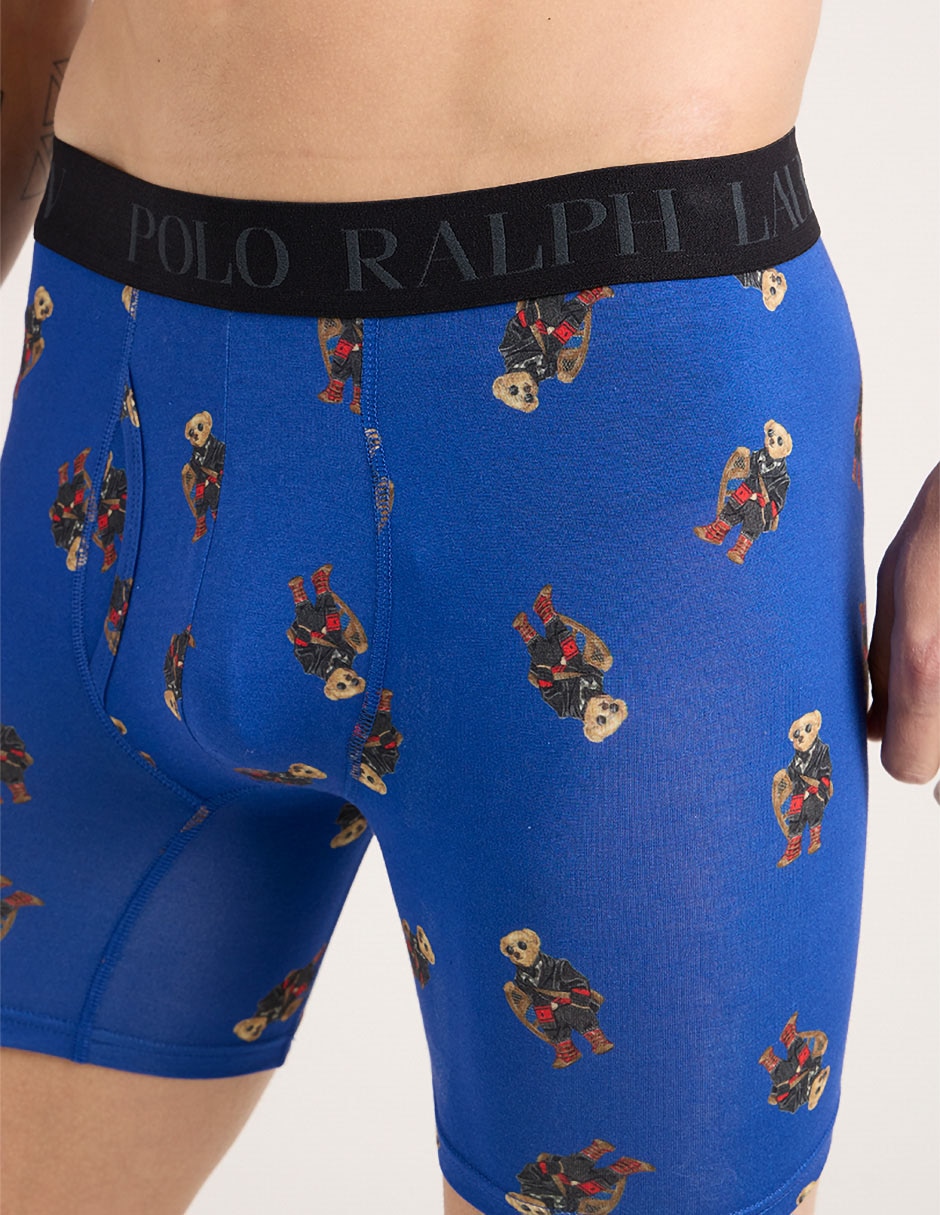 Set bóxer brief Polo RL de algodón para hombre 3 piezas