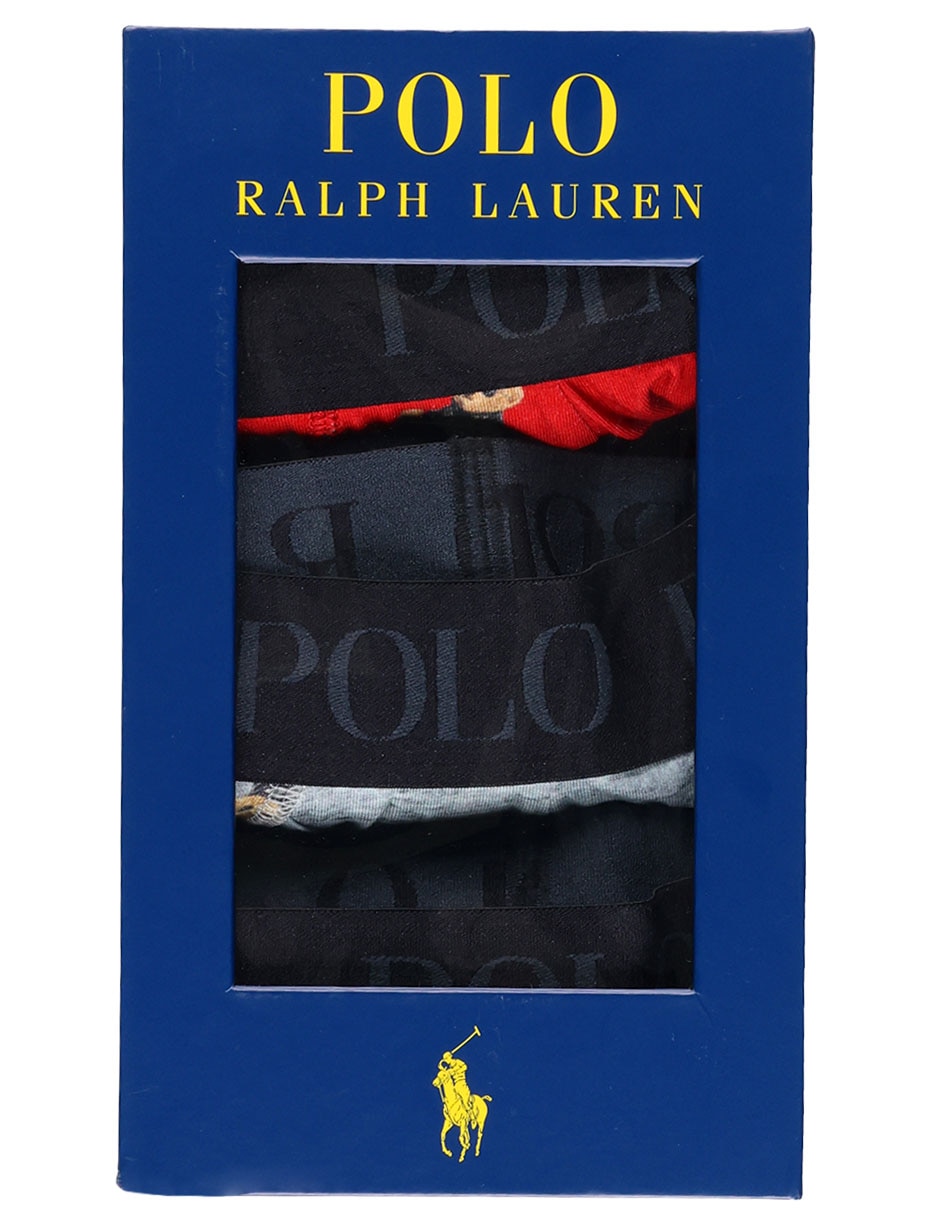Set bóxer brief Polo Rl de algodón para hombre 3 piezas
