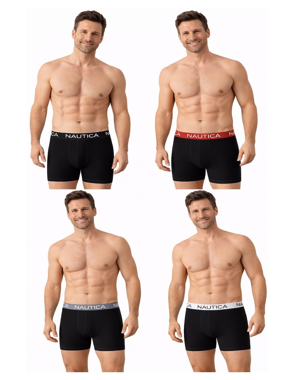 Set bóxer brief Nautica para hombre 4 piezas