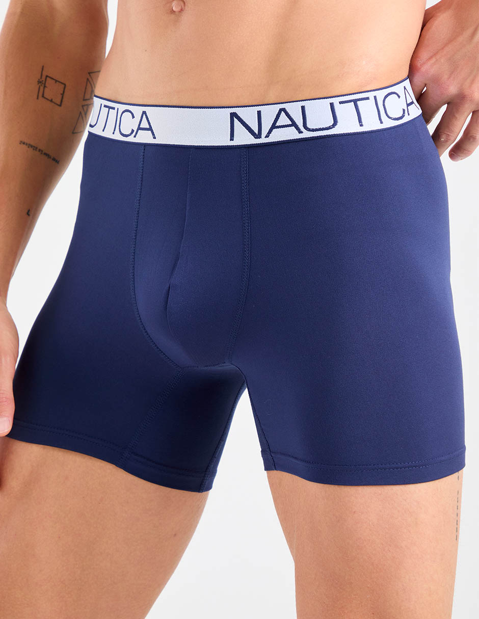 Bóxer brief nautica de poliéster para hombre 4 piezas