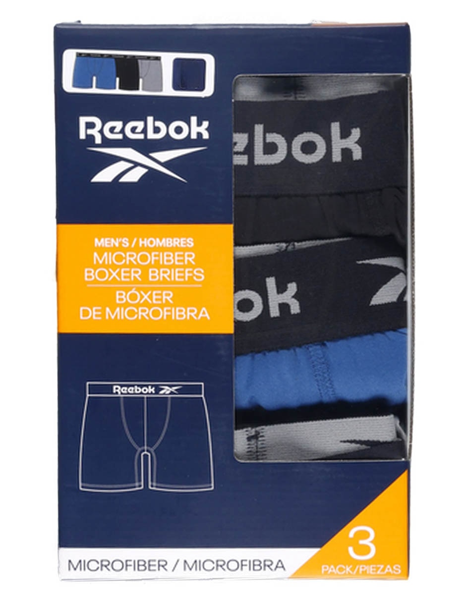 Set bóxer Reebok para hombre 3 piezas