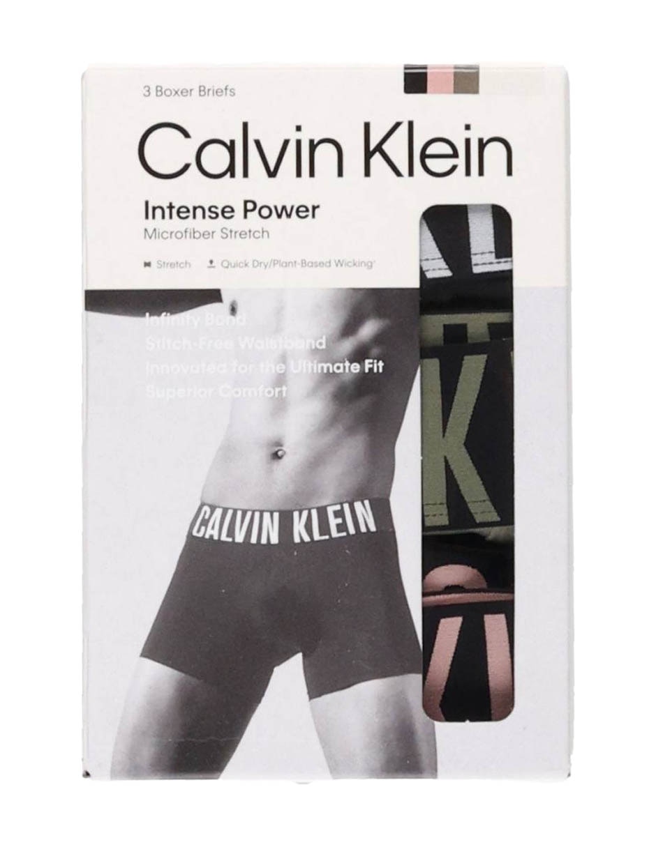 Bóxer brief calvin klein para hombre 3 piezas