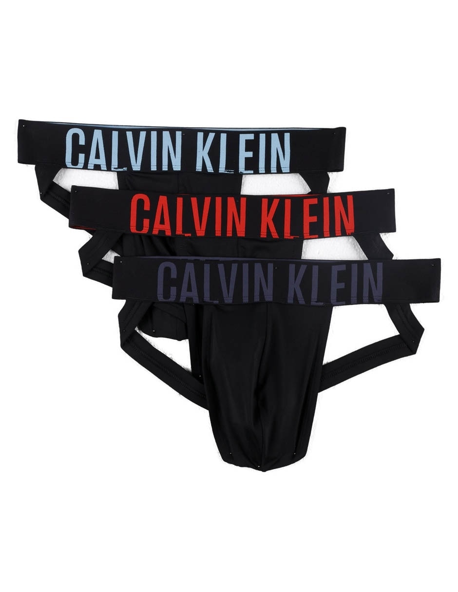 Set suspensorio calvin klein de algodón para hombre 3 piezas 3