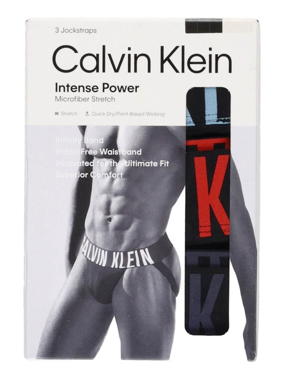 Set suspensorio calvin klein de algodón para hombre 3 piezas 4