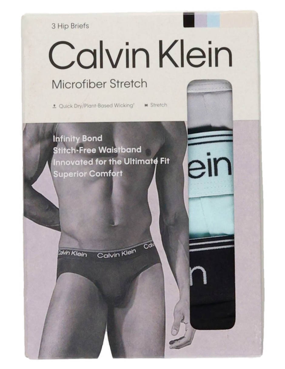 Trusa calvin klein para hombre 3 piezas