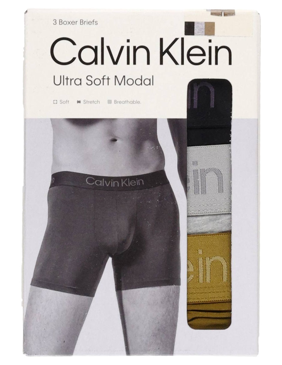 Set bóxer brief Calvin Klein para hombre 3 piezas 6