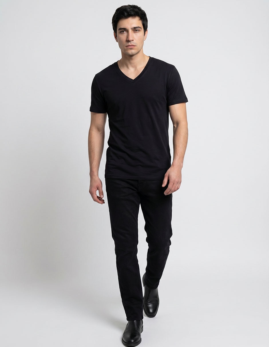 Camiseta cuello v para hombre