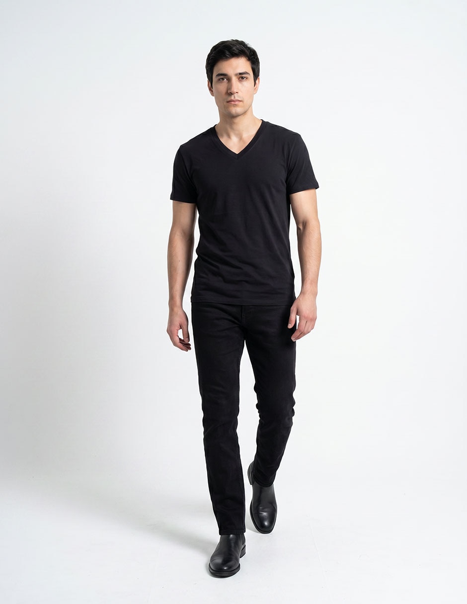 Camiseta cuello v para hombre