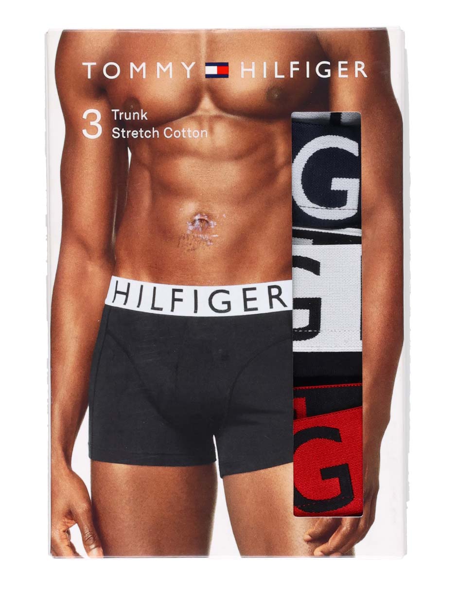 Set bóxer trunk Tommy Hilfiger de algodón para hombre 3 piezas