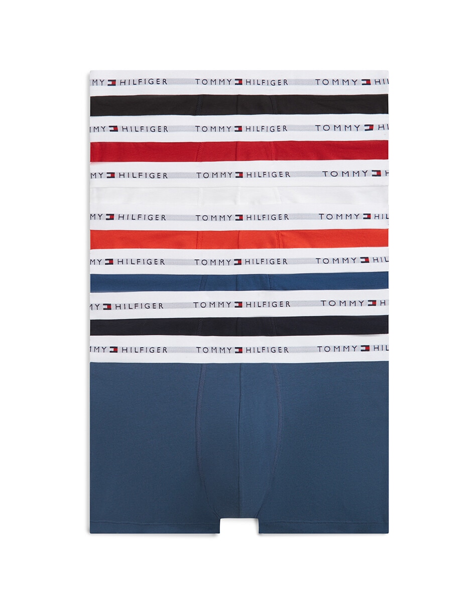 Set bóxer trunk Hilfiger de algodón para hombre 7 piezas