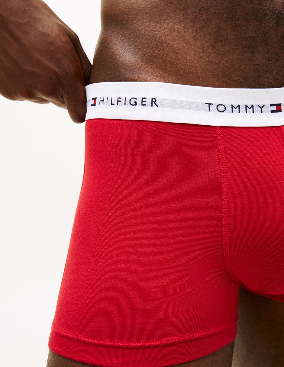 Set bóxer trunk Hilfiger de algodón para hombre 7 piezas