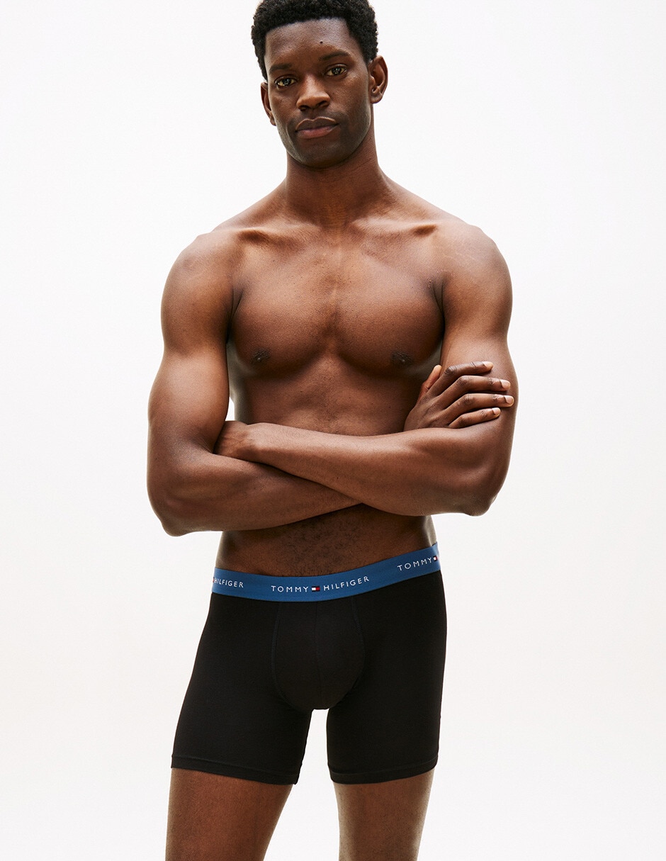 Bóxer brief de algodón para hombre 3 piezas unisex 3