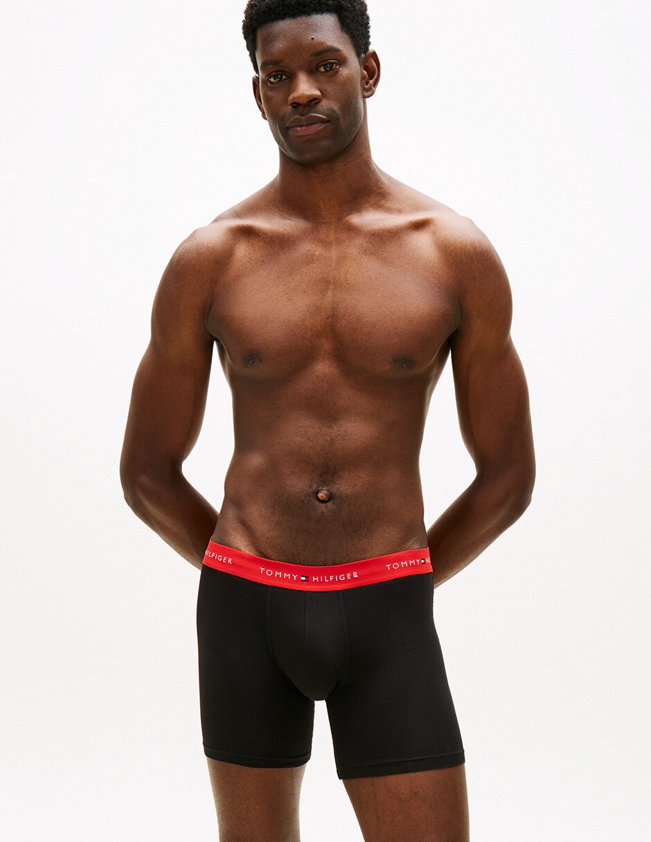 Bóxer brief de algodón para hombre 3 piezas unisex 2