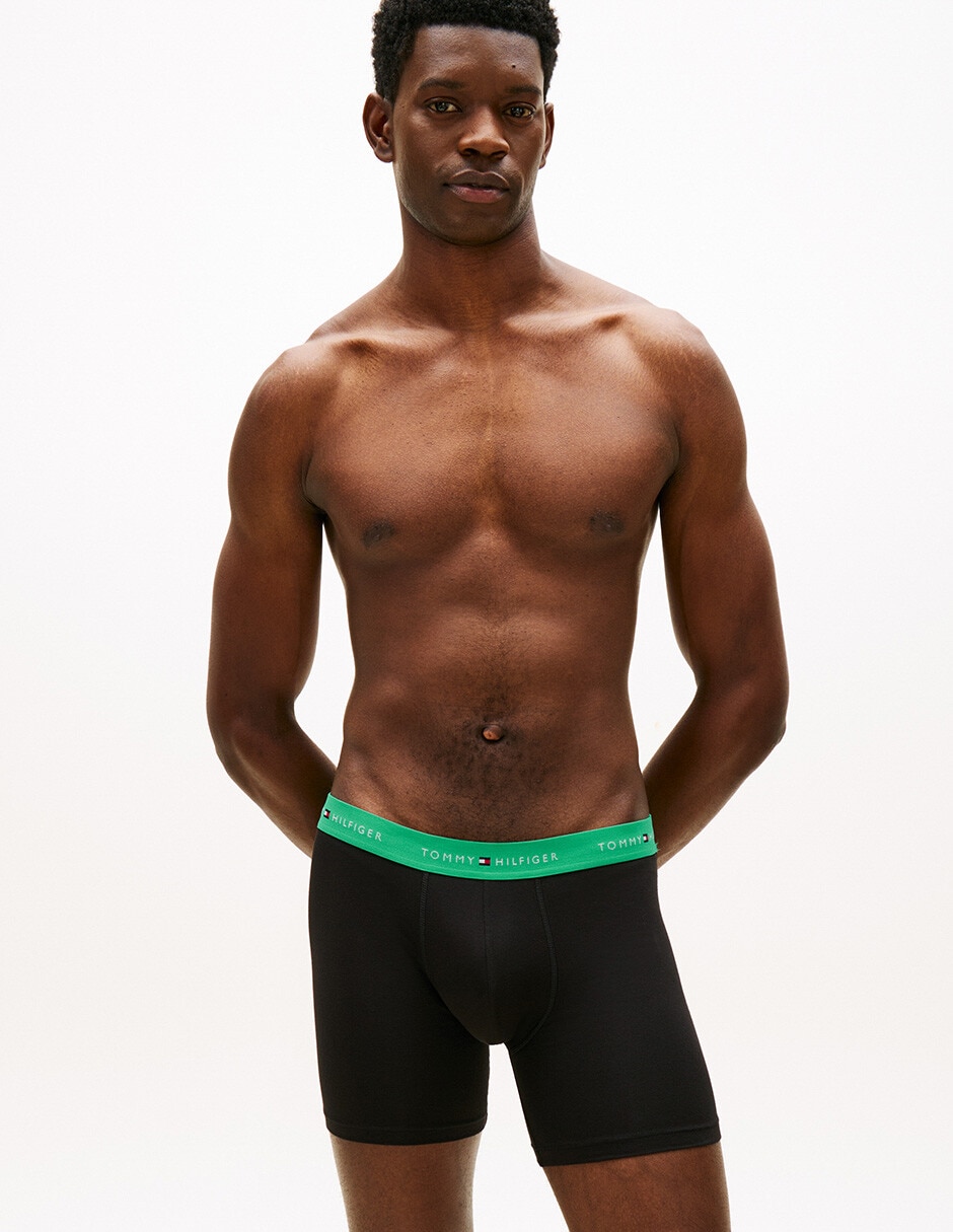 Bóxer brief de algodón para hombre 3 piezas unisex 2