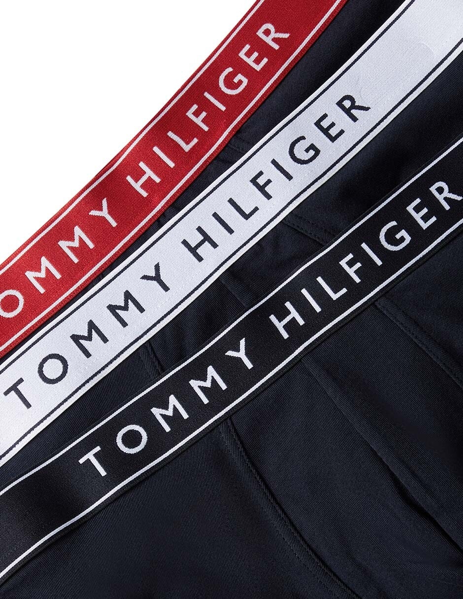 Bóxer trunk tommy hilfiger de algodón para hombre 3 piezas