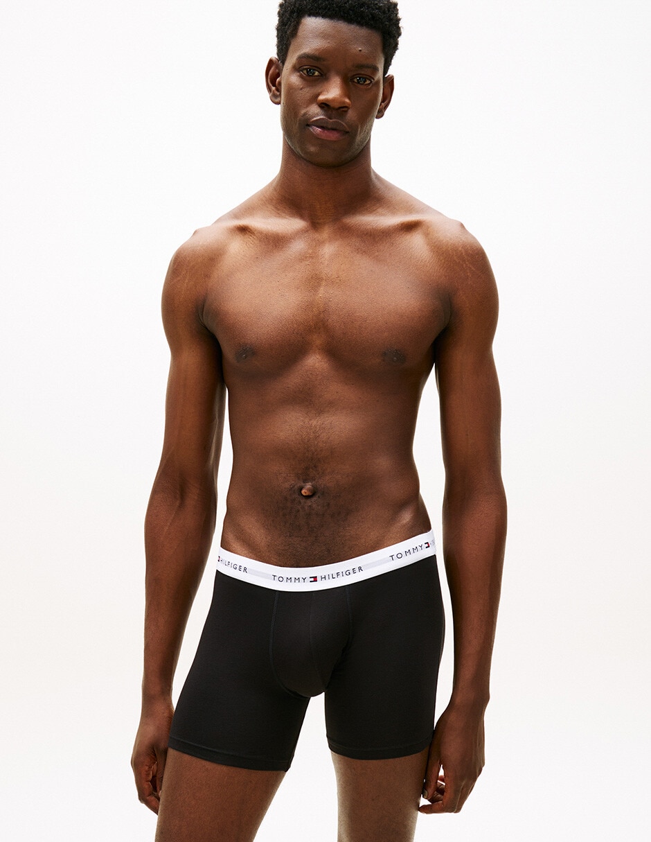 Bóxer brief de algodón para hombre 3 piezas unisex 3