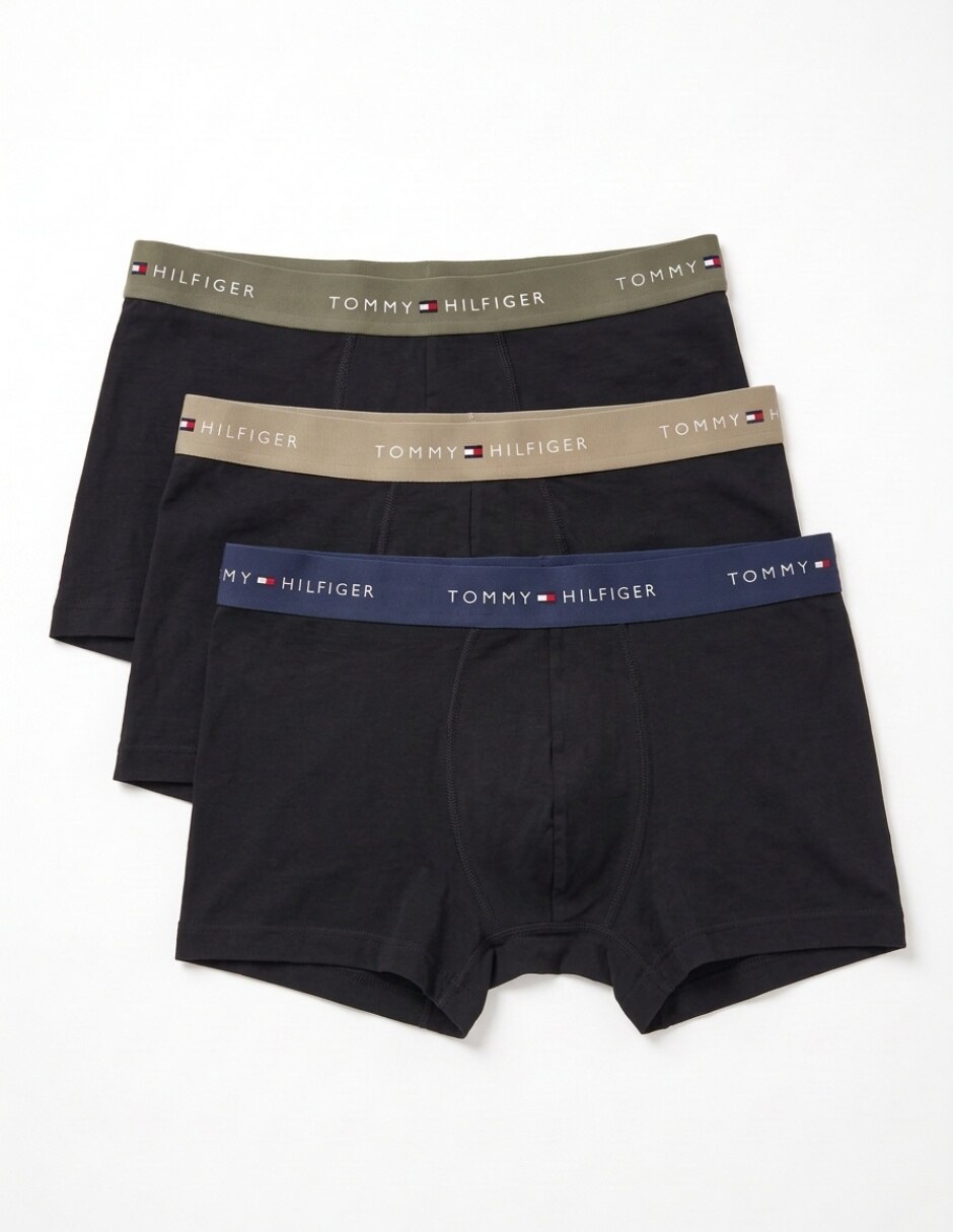Set bóxer trunk Tommy de algodón para hombre 3 piezas 6