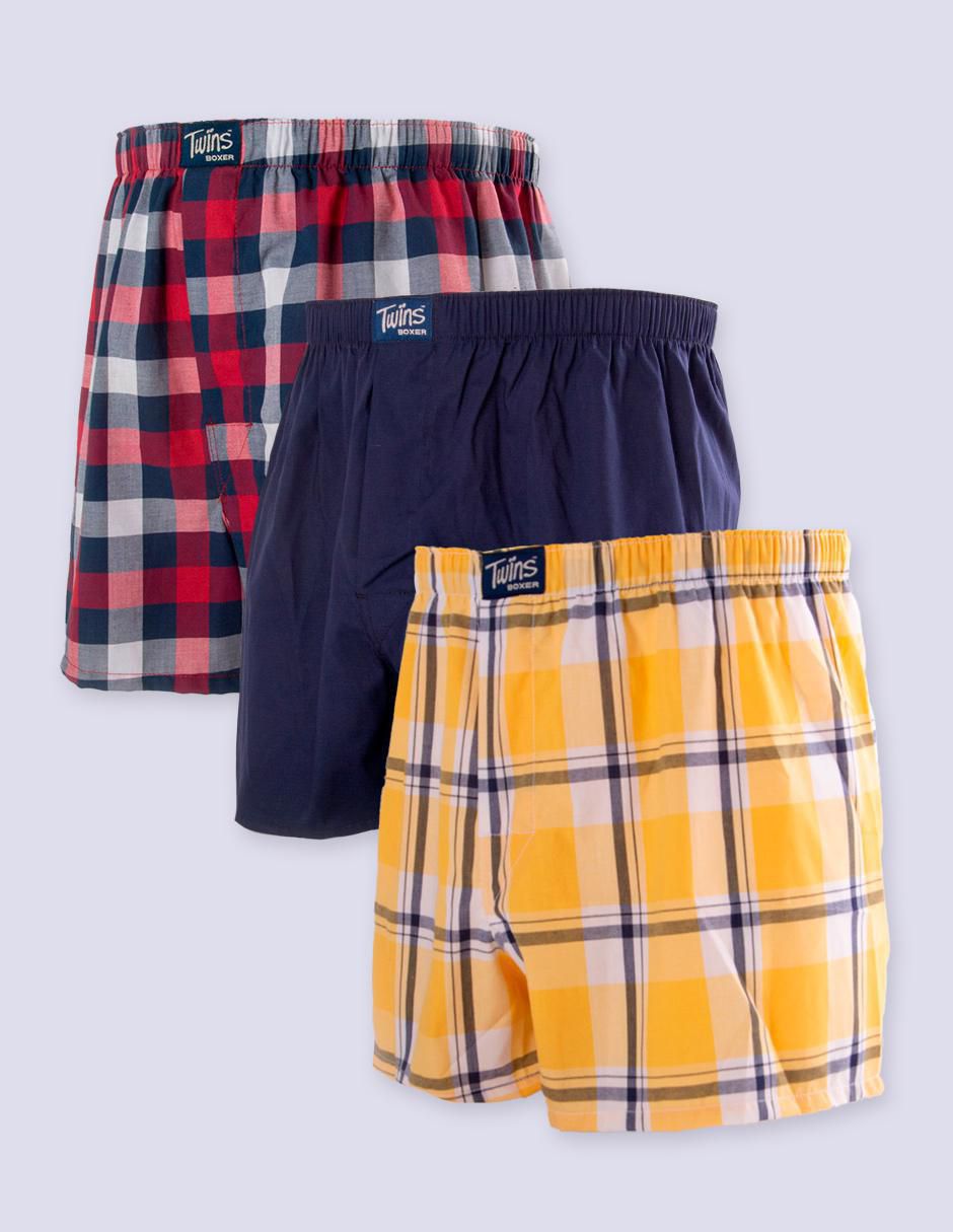 Set de bóxer de algodón para hombre