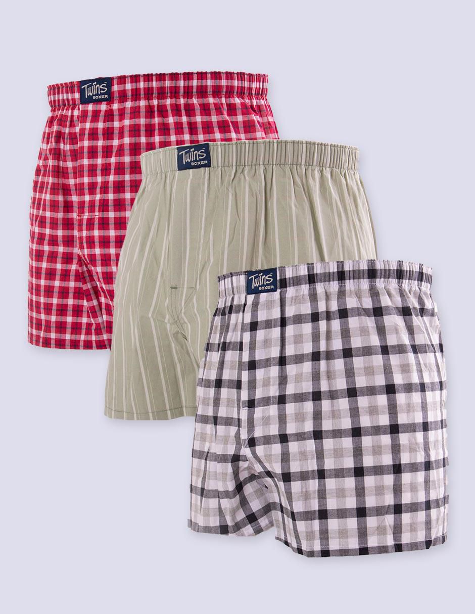Set de bóxer de algodón para hombre