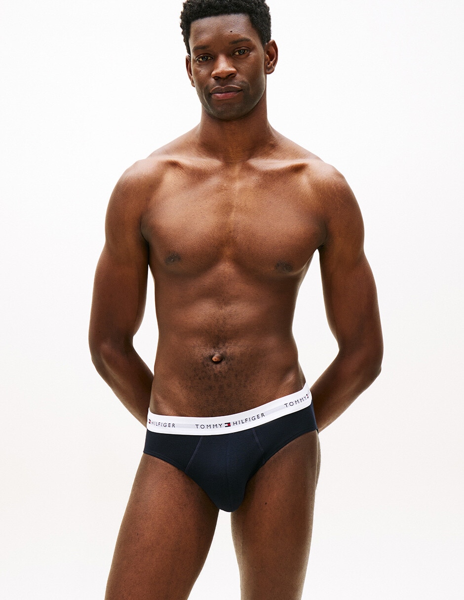 Trusa tommy hilfiger de algodón para hombre 3 piezas unisex