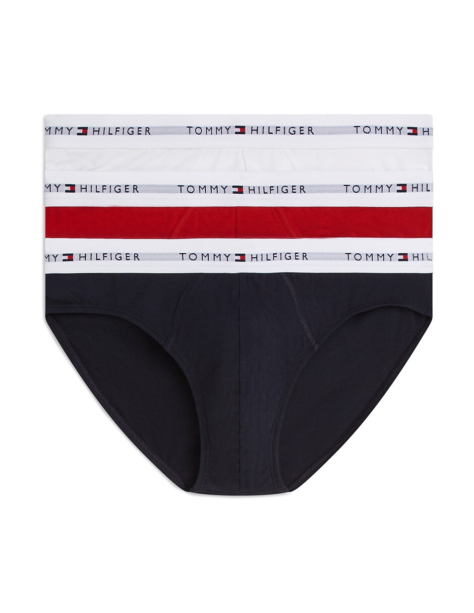 Trusa tommy hilfiger de algodón para hombre 3 piezas unisex