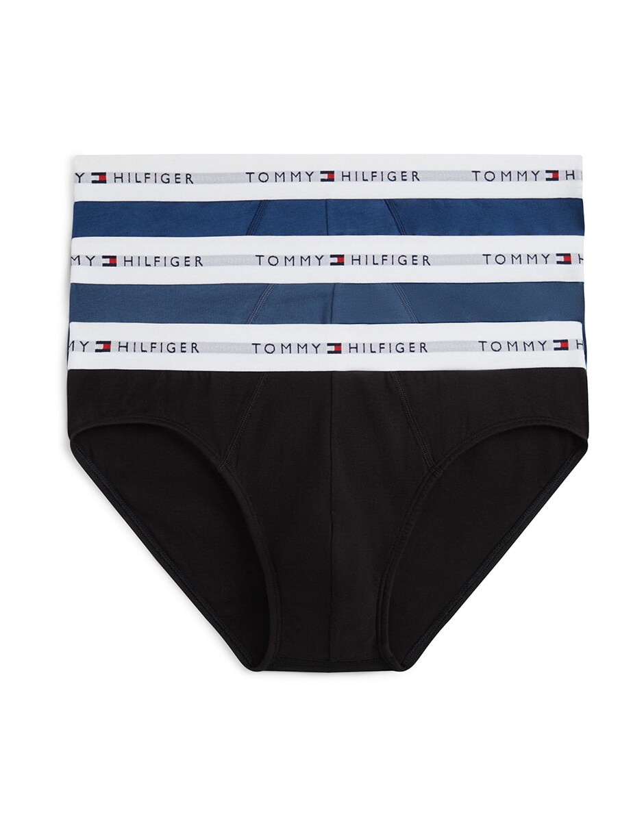 Trusa tommy hilfiger de algodón para hombre 3 piezas unisex
