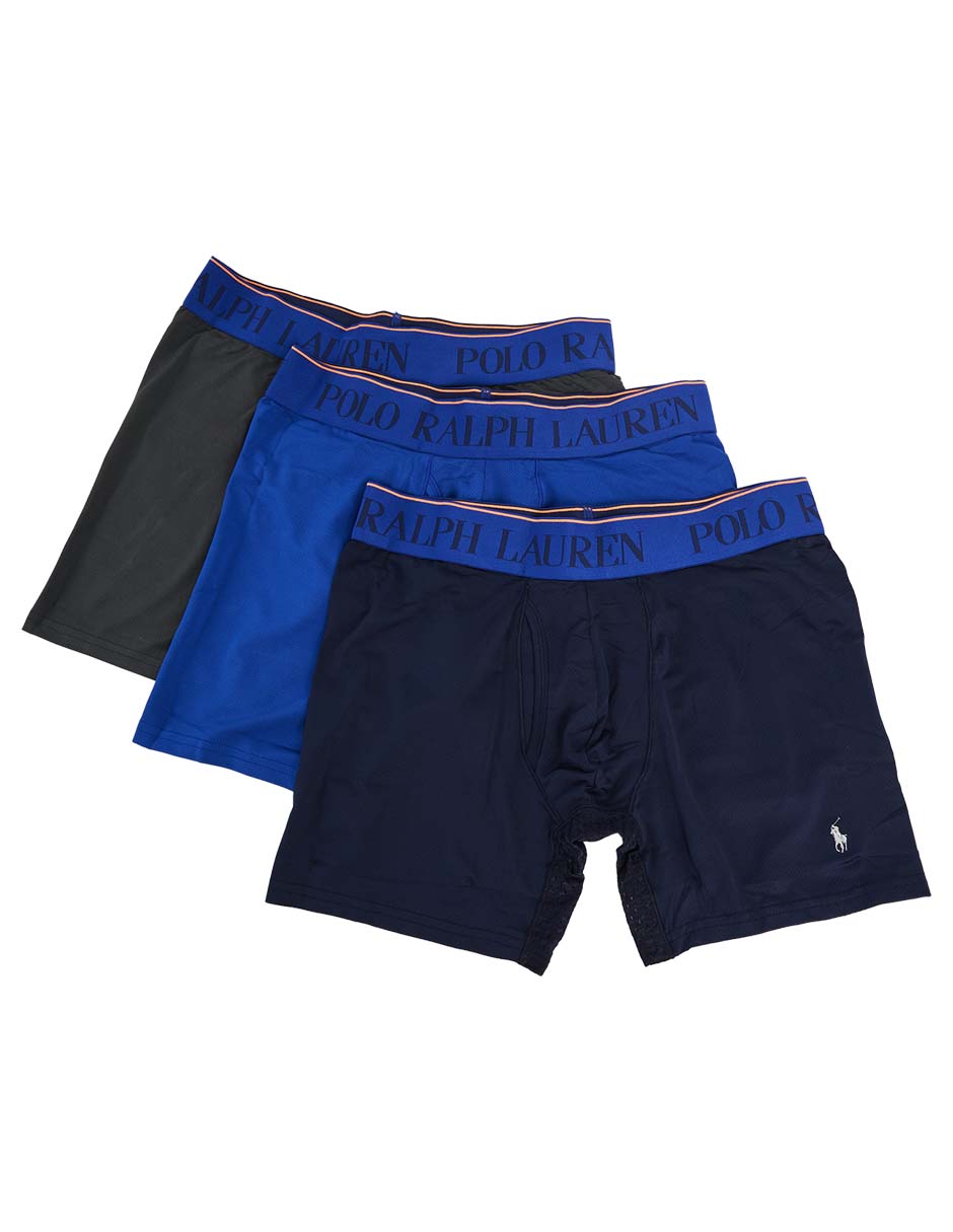 Set bóxer brief Polo RL de algodón para hombre 3 piezas 2