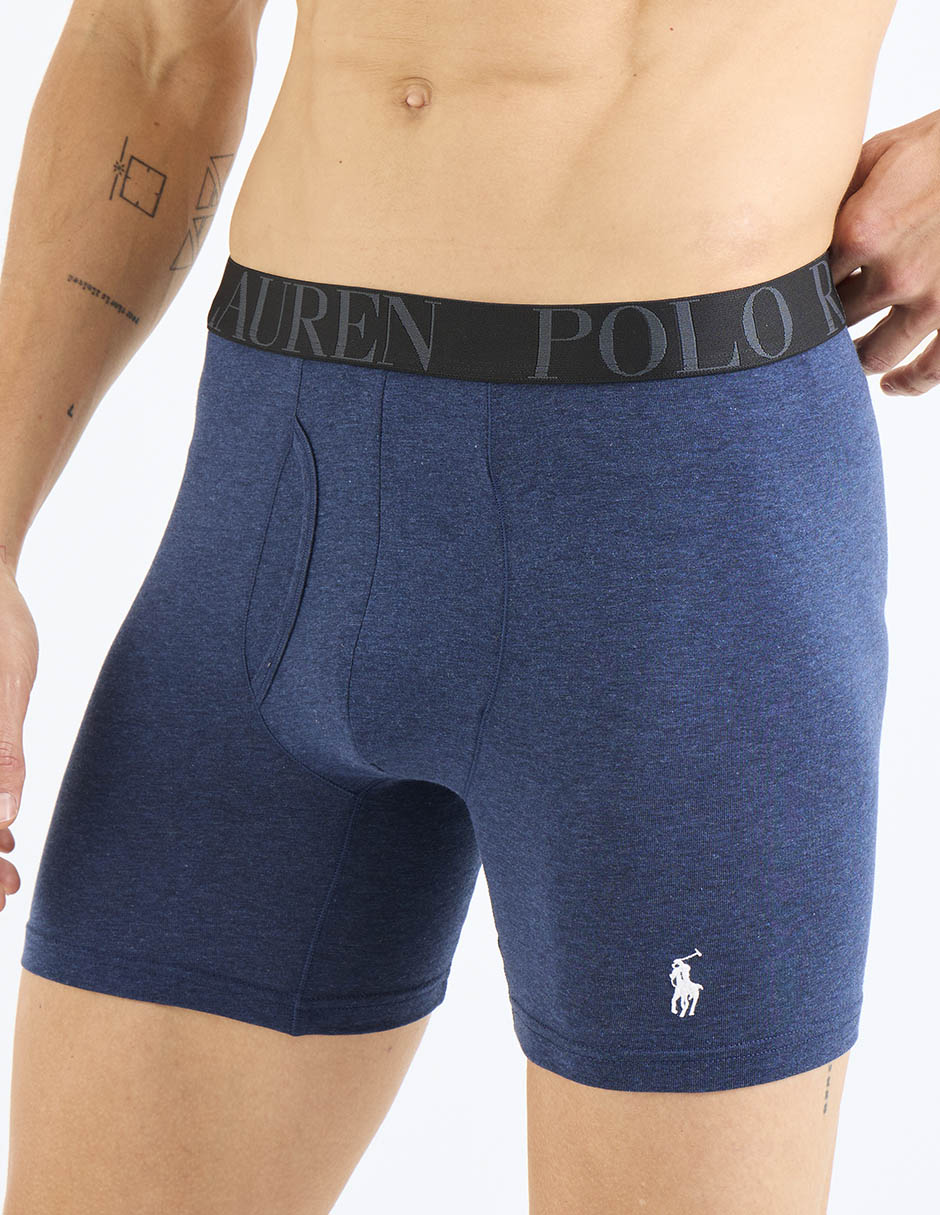 Set bóxer brief polo rl de algodón para hombre 5 piezas 2