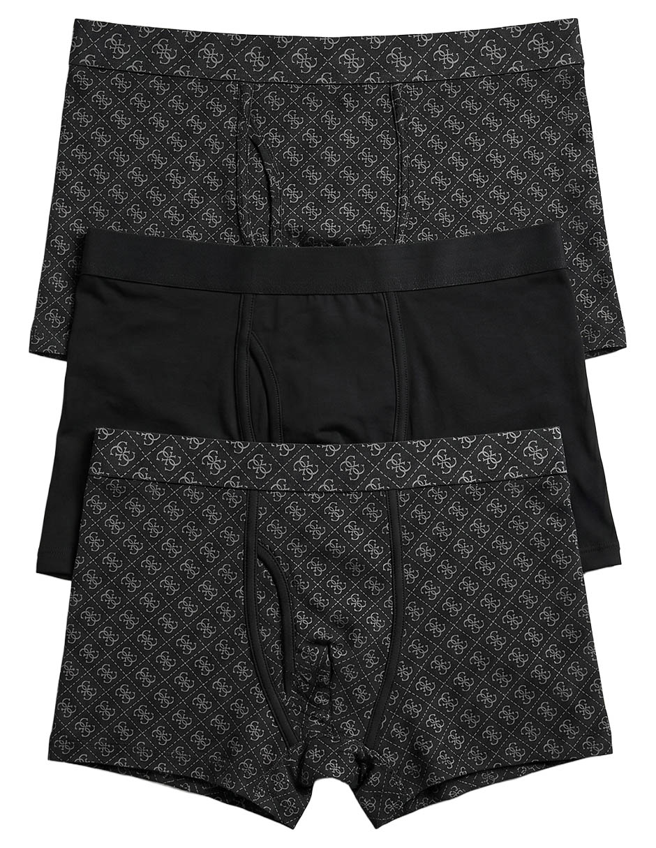 Set bóxer trunk de algodón para hombre 3 piezas 4