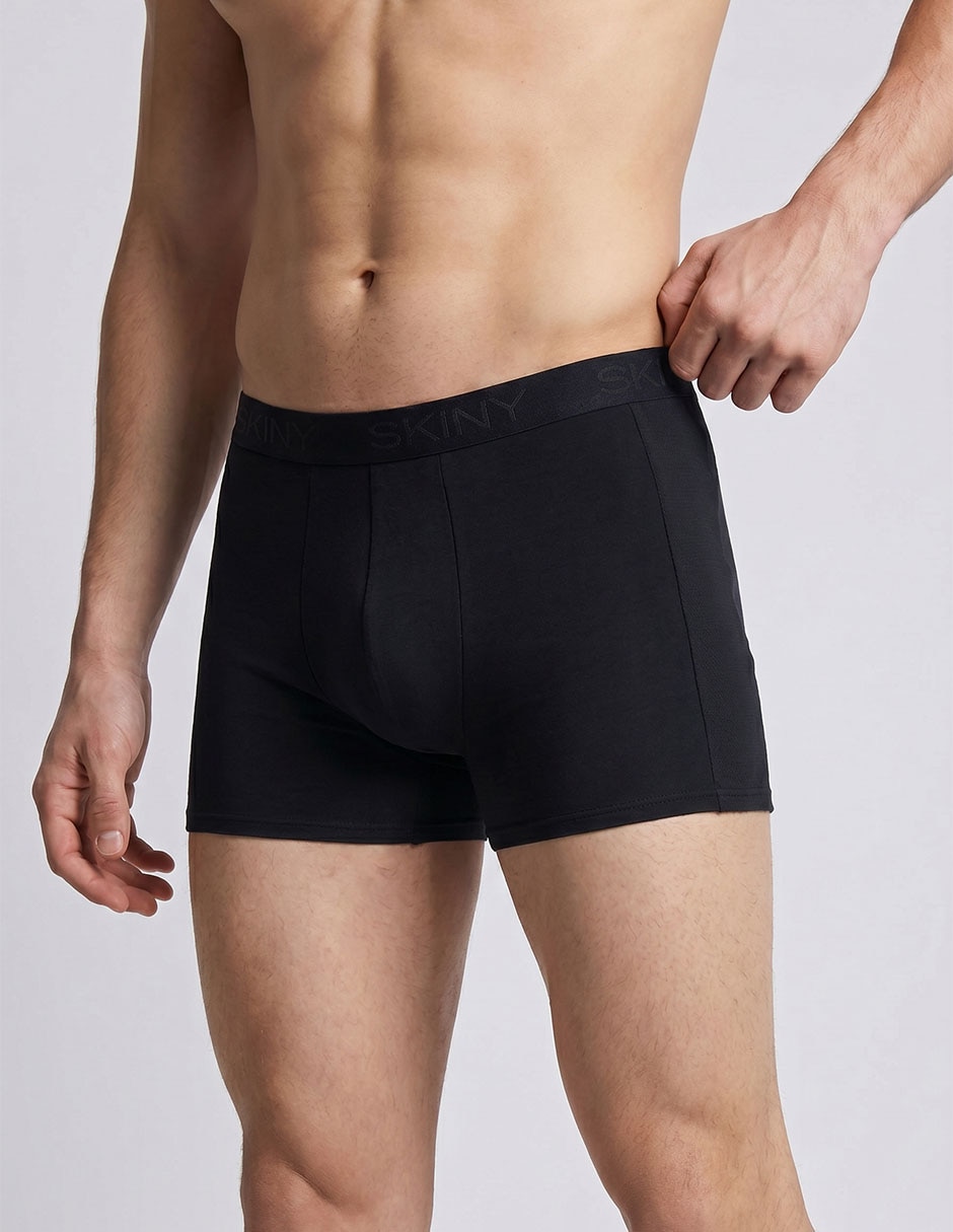 Bóxer trunk skiny de algodón para hombre 3 piezas