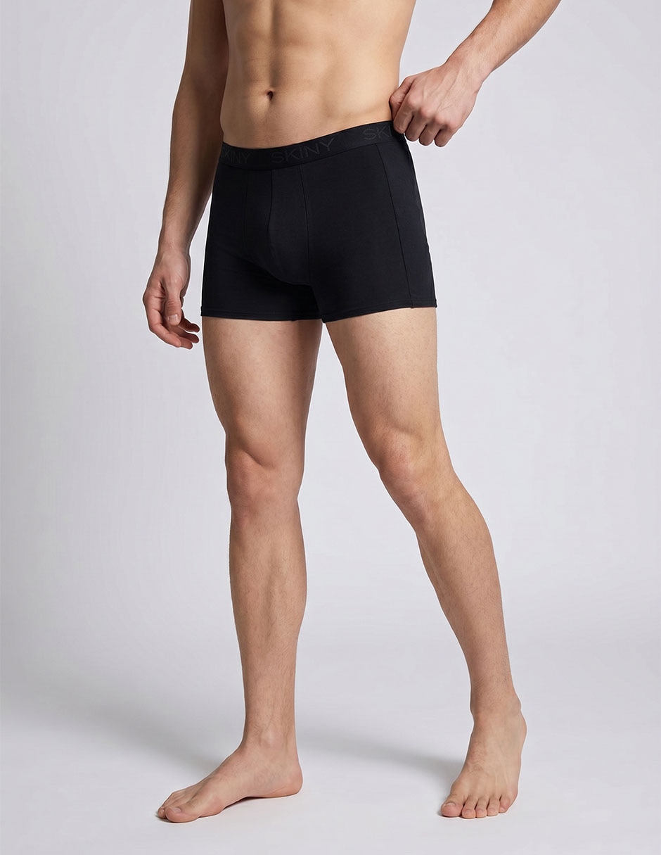 Bóxer trunk skiny de algodón para hombre 3 piezas