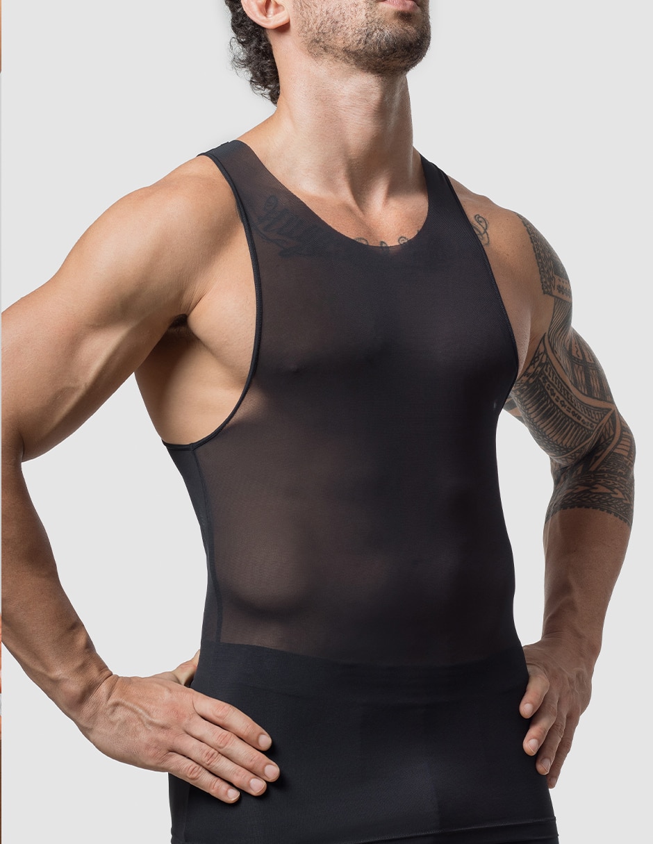 Camiseta mezcla materiales 2