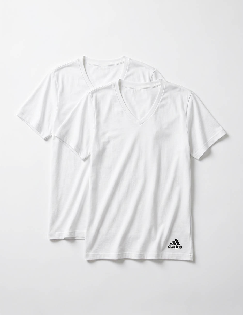 Camiseta Adidas cuello v para hombre