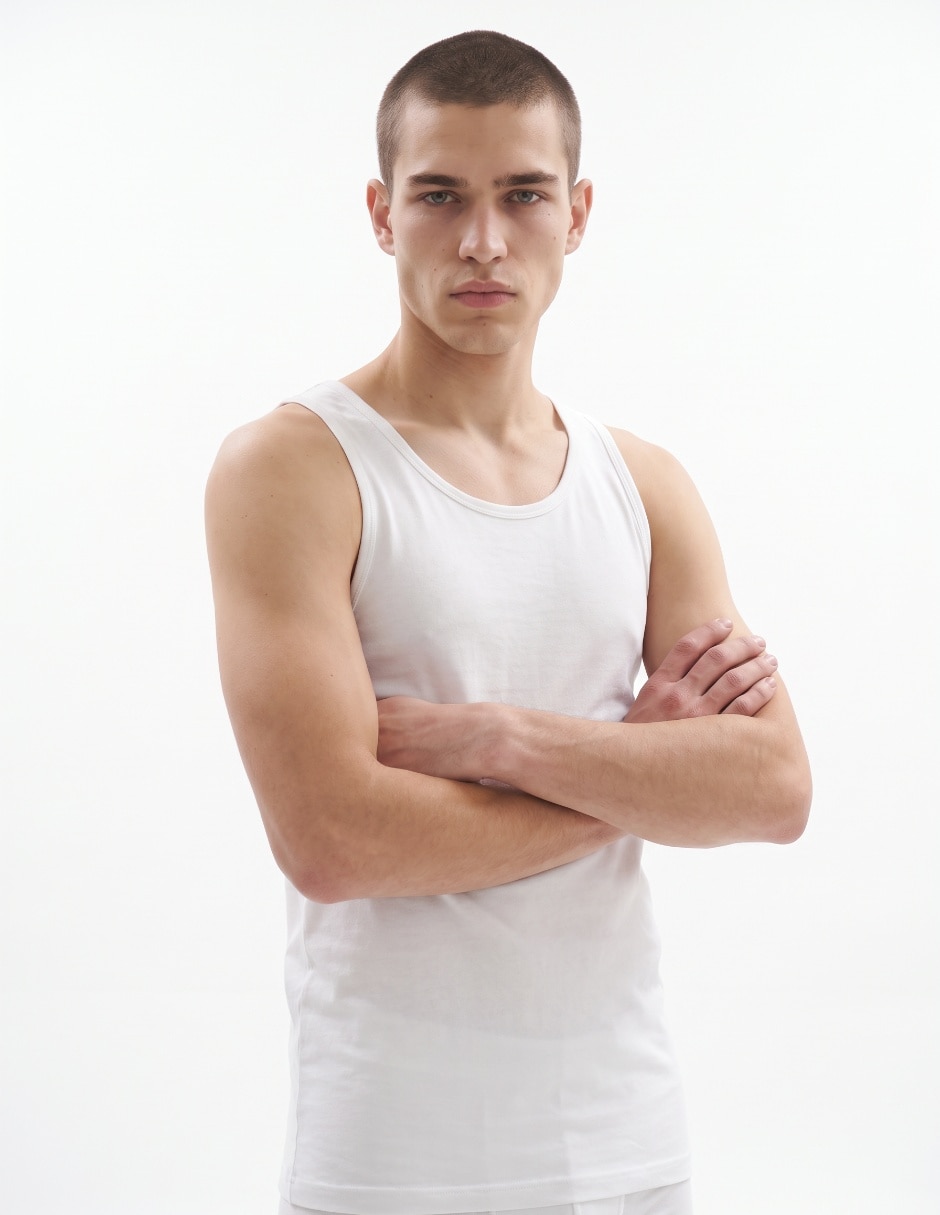 Set camiseta cuello redondo para hombre 4