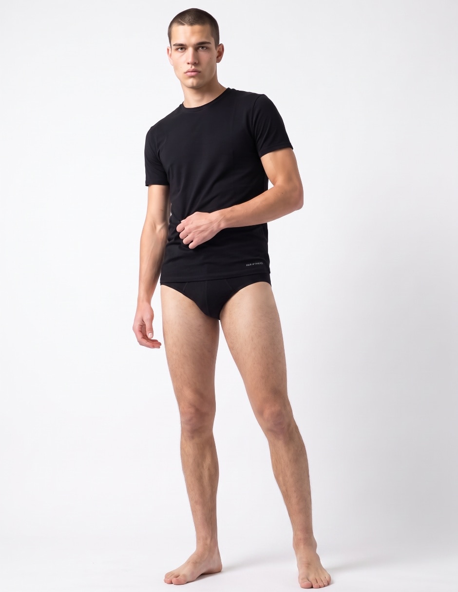 Set camiseta cuello redondo para hombre 1